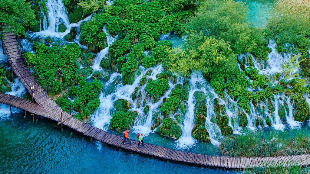 Plitvice Lakes National Park in Croatia.