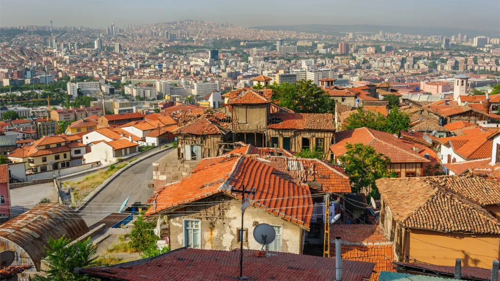 Cityscape of Ankara. The capital city and one of the historical places to visit in turkiye