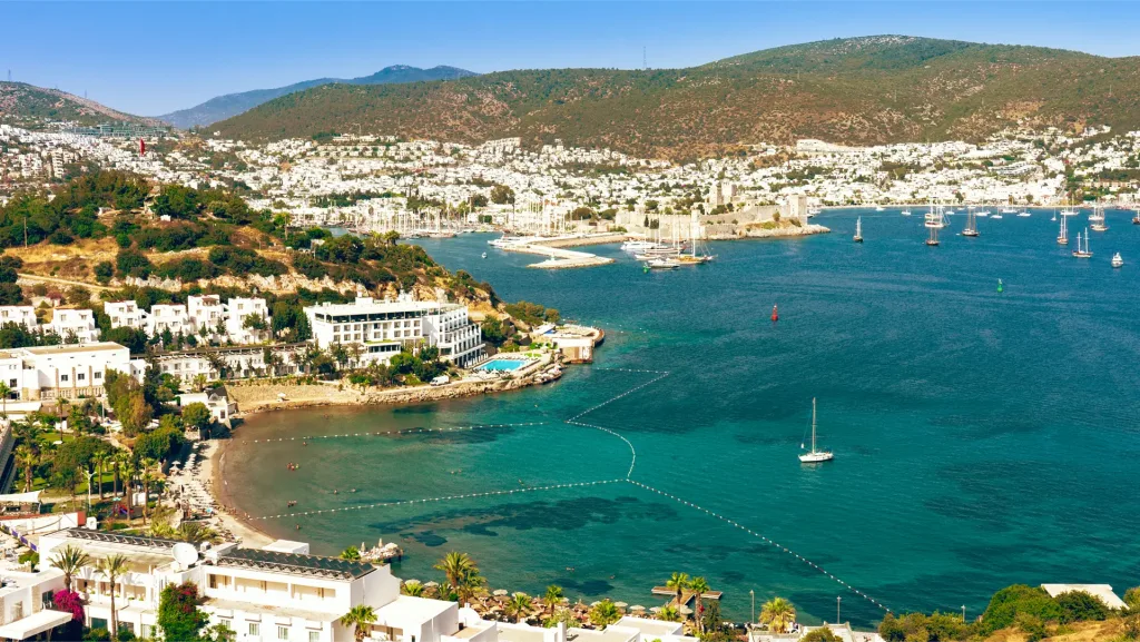 Aerial view of Bodrum, Turkey